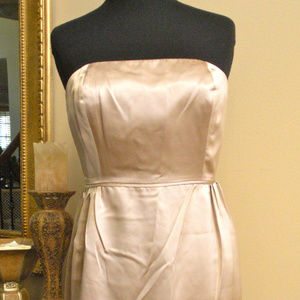 J CREW Strapless Satin Darlene Dress 4 NWT $235